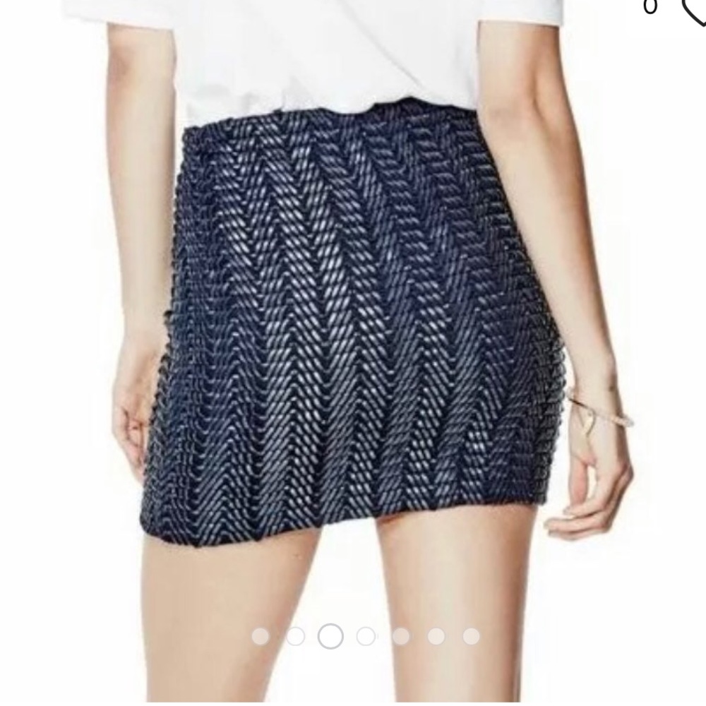 GUESS Bel Basket Weave Skirt